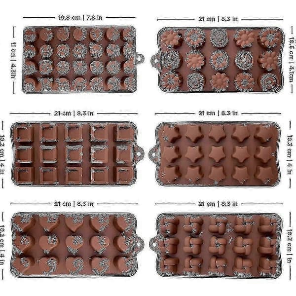 delar kakform multifunktionell silikonchokladform L bakning