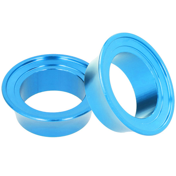2 stk CNC Aluminium Legering 15mm Sykkel Konisk Skive Sykkel Gaffel Konisk Styre Hoderom Spacer Blå