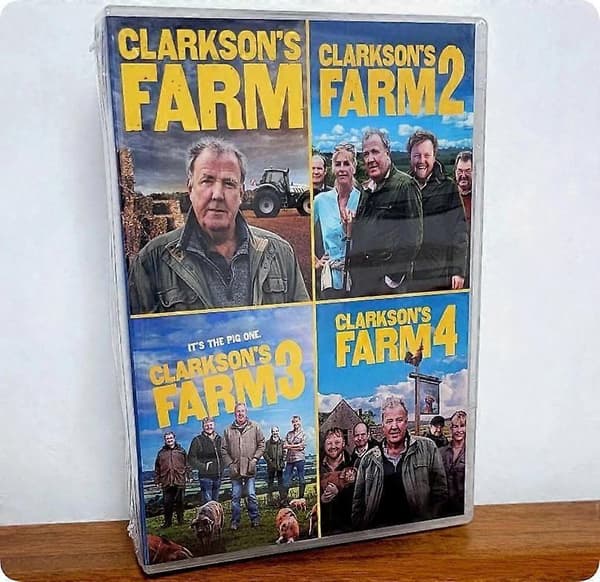 Clarkson's Farm (Sæson 1-4 DVD) 8-disk engelsk version Box Set Ny