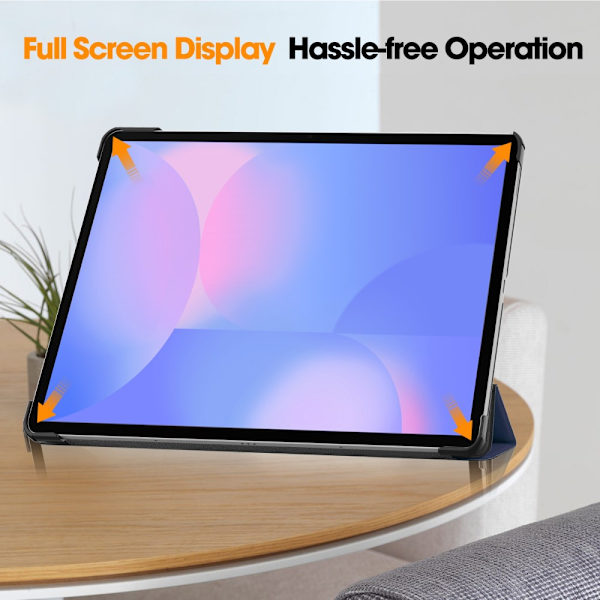 【BEMS】Compatible with Samsung Compatible with Galaxy Tab S10 FE Plus Case Tri-Fold with Pen Holder B