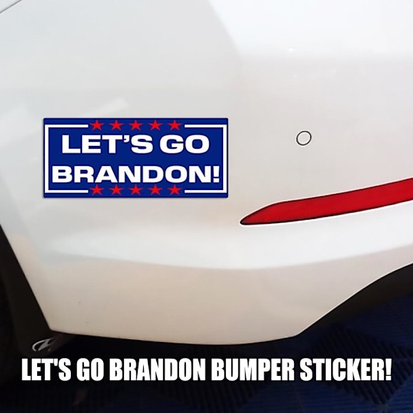 Let's Go Brandon Bilstickers Dekal Sticker til Bilklap Bagage Rum Lastbil Van Vindue Laptop