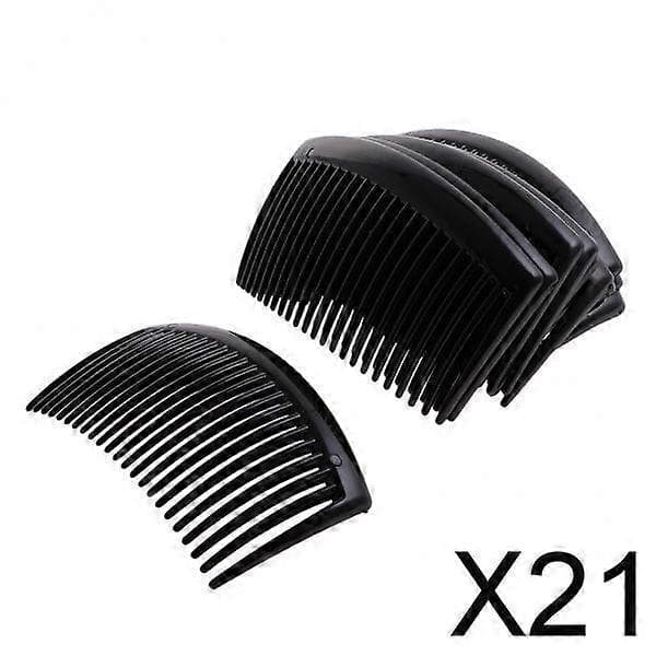 3-21-pack 12 stycken Dam Plast Hårkam Klämma Slide Hårnål Håraccessoarer 21 Pcs