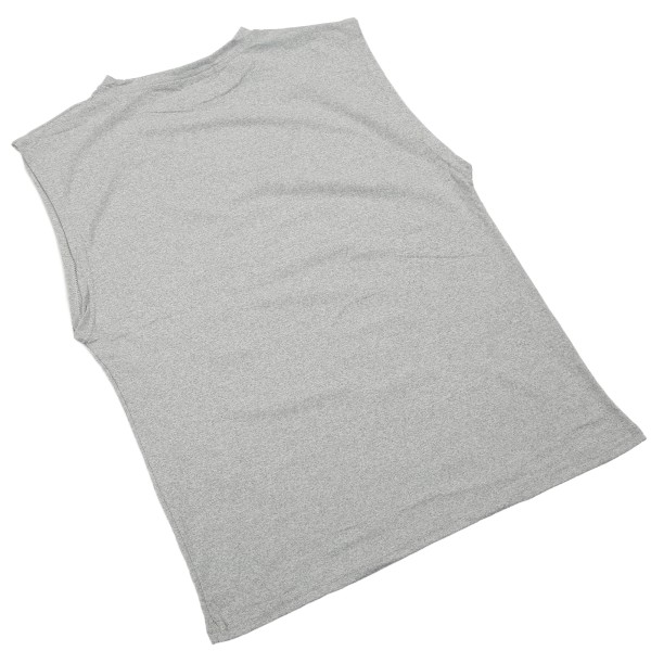TIMH träningslinne för män Ärmlösa muskelskjortor i ren färg för Bodybuilding Gym TrainingGrå XL