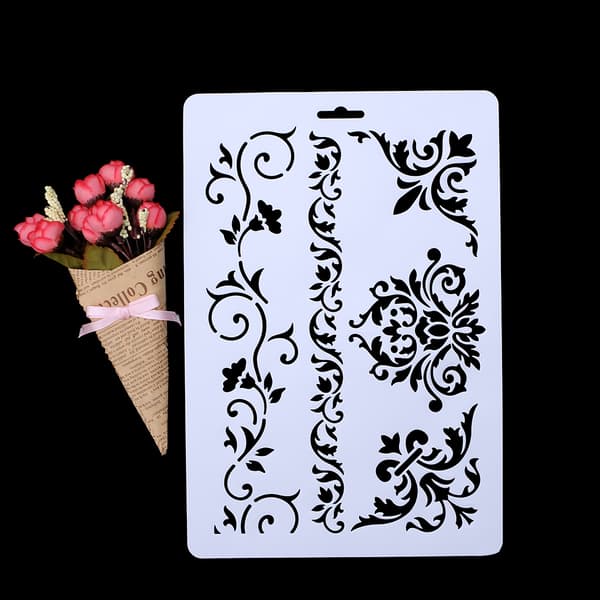 Skiktade schabloner Album Scrapbooking Ritning Målning Mall Papper DIY Form