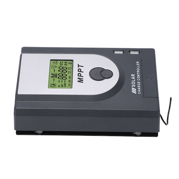 12V 24V MPPT Solar Charger Controller 10A Justerbar Parameter med Dual USB Port Solpanel Regulator