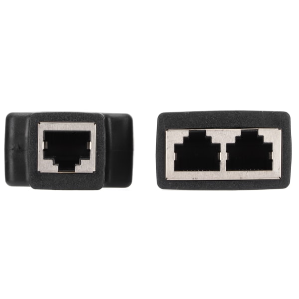 2 stk RJ45 Ethernet splittere 1 til 2 veier Ethernet-svitsjer for ruter TV-boks Videokamera Datamaskin0.0