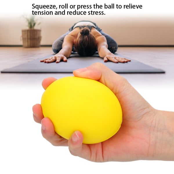 2stk Silikongrep Ball Hånd Finger Styrke Trening Massasje Terapi Stress Relief++/