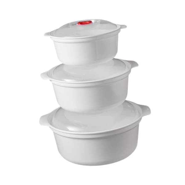 【BEMS】Microwave Safe Bowls with Lids, Practical Microwave Safe Appliances Compatible with Small Kitchens.