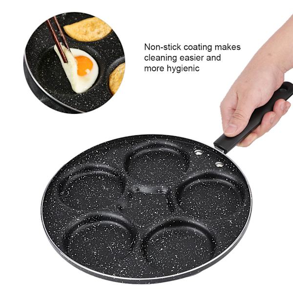 Non-stick stegepande til morgenmad - Lav nemt æg i 5 runde huller