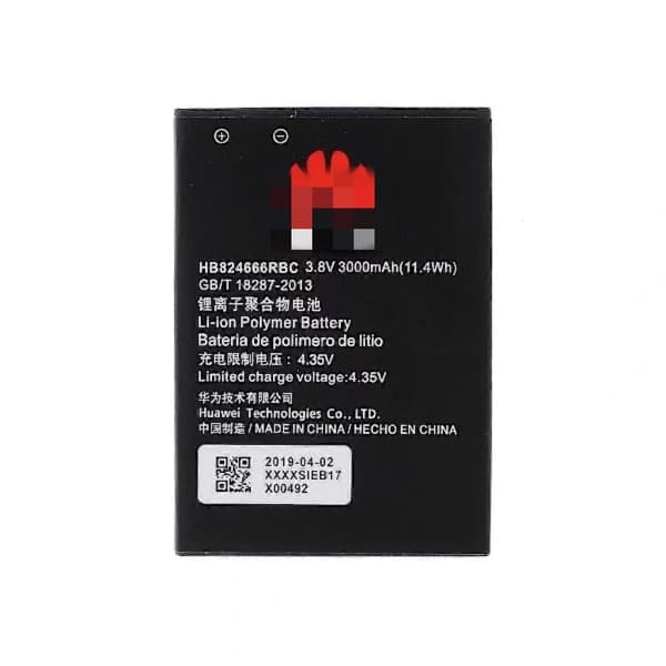 Kompatibel med Huawei E5577 3.80V 3000mAh batteri (model: HB824666RBC)[BEMS]