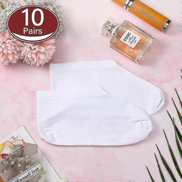 【BEMS】10 Pairs Moisturizing Socks Compatible with Night, Spa Socks Compatible with Dry Feet, Moisturizing Cotton
