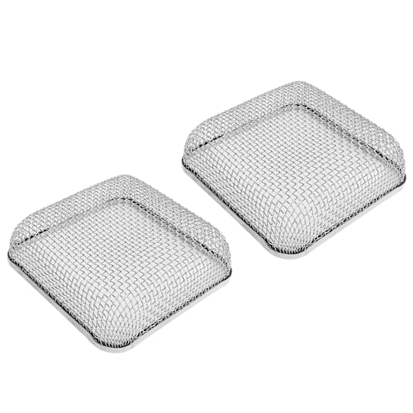 2st RV Ugnsventil 4.5 X 4.5in Heavy Duty Rostfritt Stål Flying Bug Cover Camper Värmare Avgasventil Mesh Screen