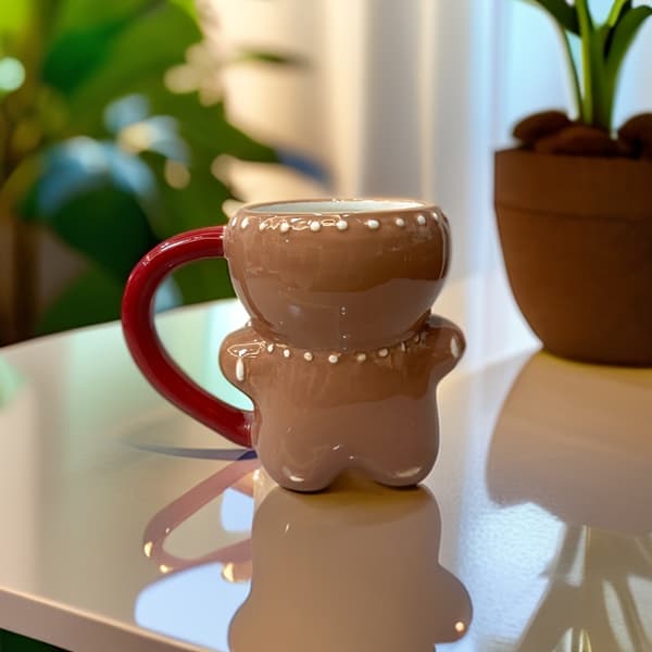 Pepparkaksgubben-mugg, julmugg, julklapp, pepparkaksgubben-kaffemugg, julkaffemugg, pepparkaksgubben-present, keramikmugg[BEMS] Gingerbread Man Mug