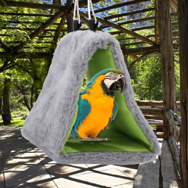TIMH Parrot Hammock Bird Nest riipputeltta Lämmin kolmion muotoinen lemmikkiluola