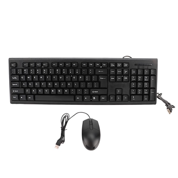CMK858 USB Tangentbord och Mus Set 104 Tangenter Datortangentbord 1600DPI Mus för Hemmakontor