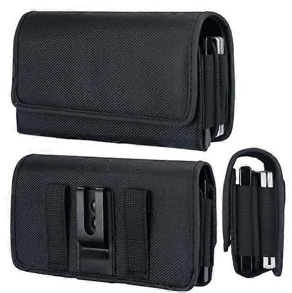 Dobbelt telefonhylster for 2 telefoner, dobbelt belteklipsveske for