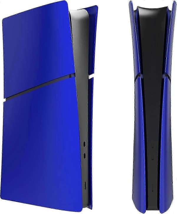 Ersättningsskal Kompatibel med PS5 Slim Digital Edition, frontplatta Blue