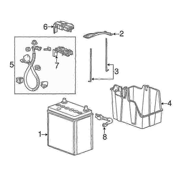 Kompatibel med Honda polenhet batterisikring 38210-tk6-003