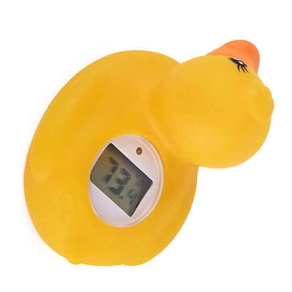Ankbadtermometer Elektrisk flytande säkerhet Ankbadstermometer för baby Gul
