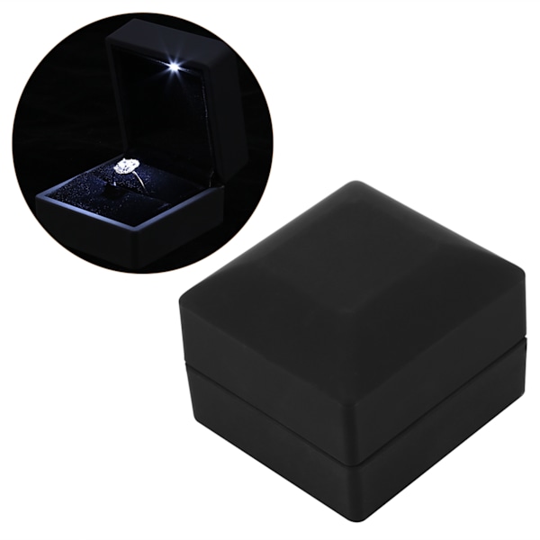 LED-upplyst förlovningsring Smyckeskrin Presentförvaringslåda (Ringbox)