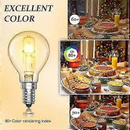 6-pak E14 28W G45 Dæmpbar Halogenpære Varm Hvid 2700K Mini Globe 240V
