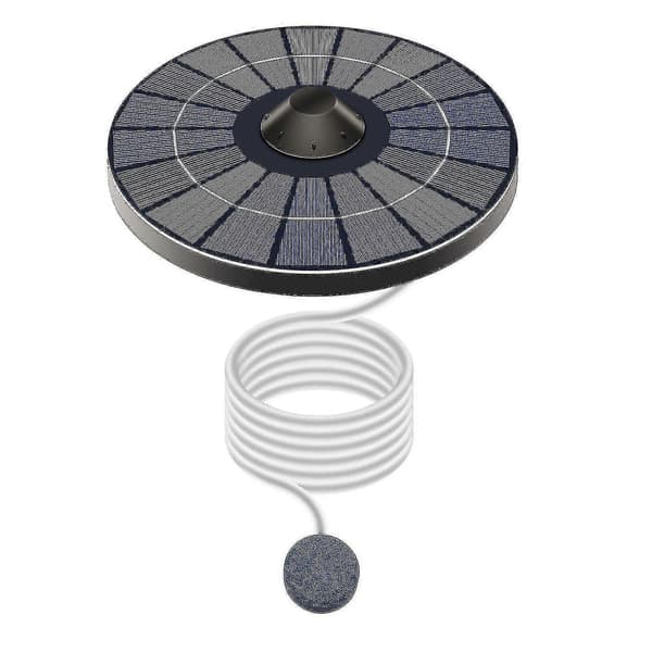 Solcellsdammsluftare Syrepump - Vattendammluftare Fiskakvarium Syregenerator