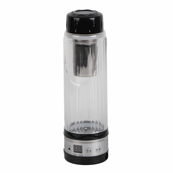 Bärbar Elektrisk Bilvattenkokare - 12V / 24V, 95W, 420ml, Resemugg Varmvattenkopp (Svart)