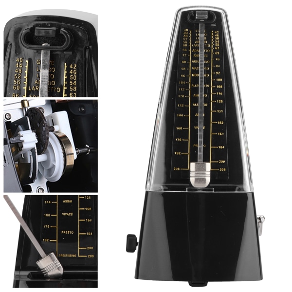 TIMH Mekaaninen Metronomimusiikki Universal Klassinen Elektroninen Piano Set Bass ViuluMusta