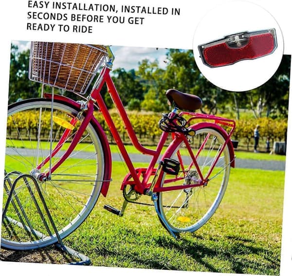 Reflektorlampe til cykelhjul med 360° reflekterende design, tilbehør til synlighedssikkerhed til mørkecykling