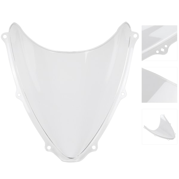 Motorcykel Vindskærm PC Vindafviser Passer til Suzuki GSXR 600/750 K6 2006‑2007 Transparent