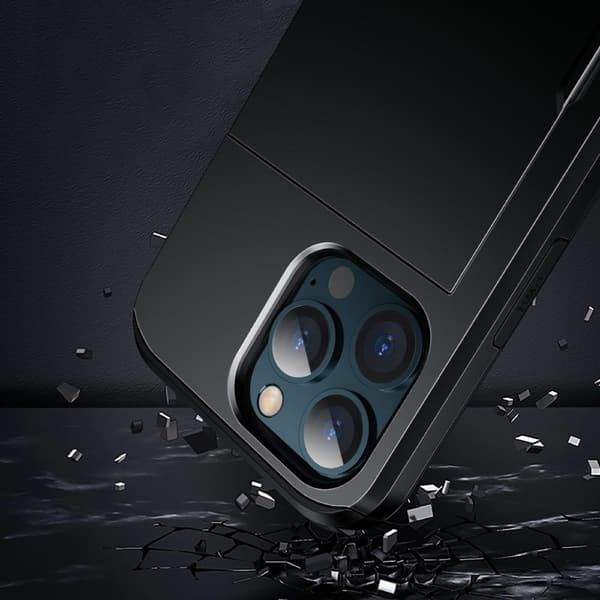【BEMS】Kompatibel med iPhone 13 Armor Cover Kortholder - Sort Svart black