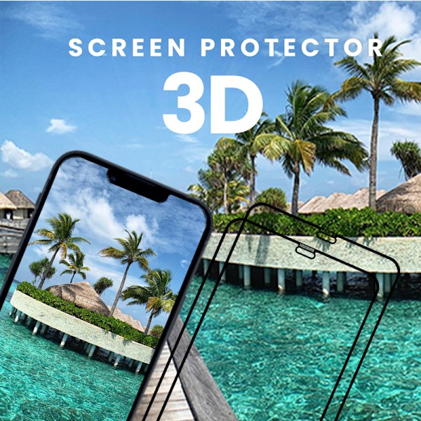 【BEMS】2-Pack Compatible with iPhone 12 Mini - Tempered Glass 9H - Super Quality 3D