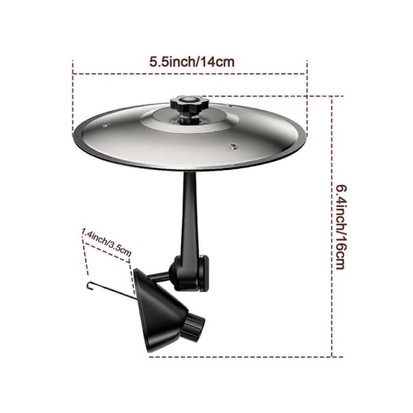 Auton symbaalirumpu ilmaventtiili helppo asennus mini rumpusymbaali Silver