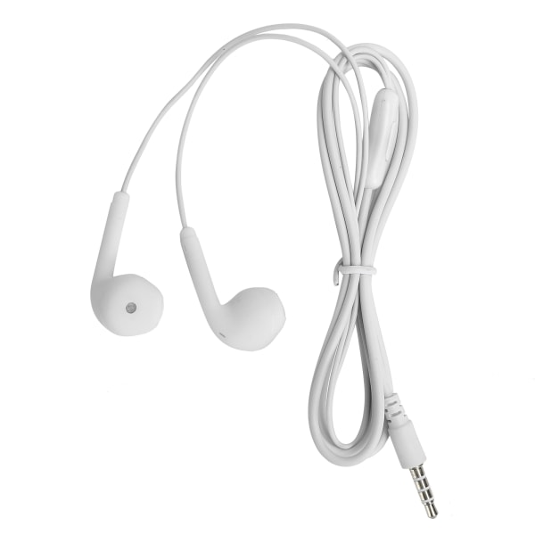 U19 trådanslutna hörlurar Universal 3,5 mm HiFi Music Headphones WireControlled för mobiltelefon (Vit) 0,0