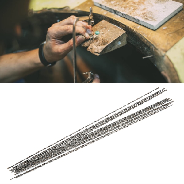 12 stk Tungsten stål smykker sag skjæreblad Doble sverd sag skjæreblad 3 # -+