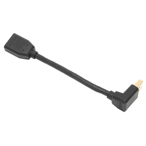 Displayport forlengelseskabel DP1.4 versjon 90 grader Displayport hann til hunn forlengelsesadapter for 8k 60hz 4k 144hz ++