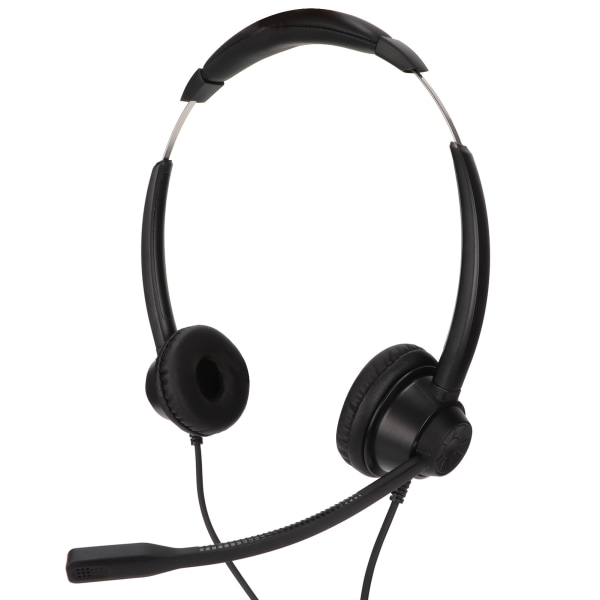 Typ C Telefon Headset Brusreducerande Binaural Call Center hörlurar med mikrofon för kundtjänstkontor ++