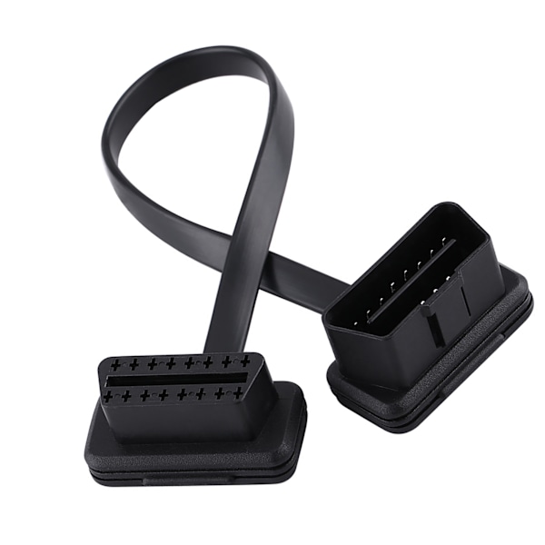 Bil Auto 16-polet Han til Hun OBD2 Forlængerkabel Diagnostisk Adapter 30 cm/12 tommer Længde