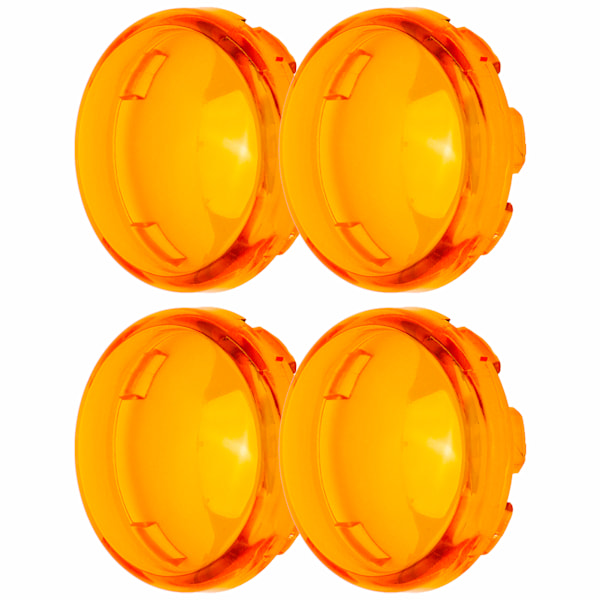 4 stk 6 cm/2,36 tommer Motorsykkel Blinklys Lys Linsebeskyttelse ABS Universal Motorsykkel Tilbehør Gul