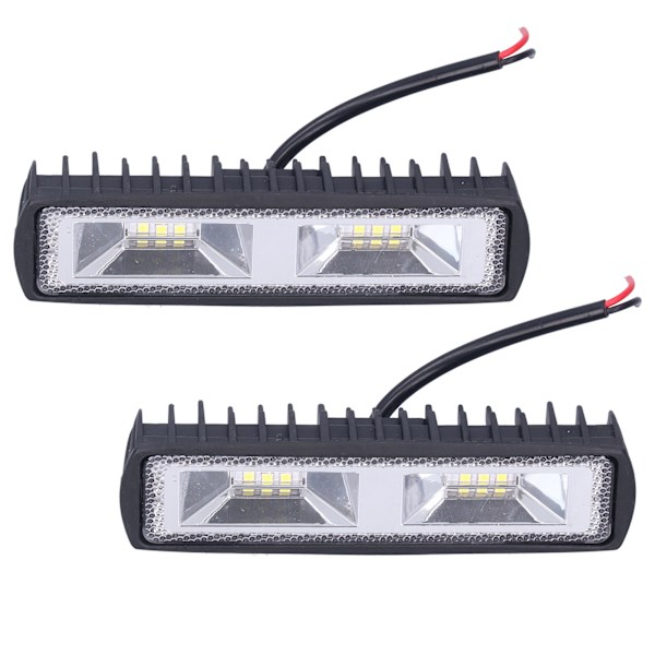 Par arbeidslysramper 12 LED-er 36W 12‑24V Søkelys for motorsykkel lastebil Båt Traktor Tilhenger Offroad