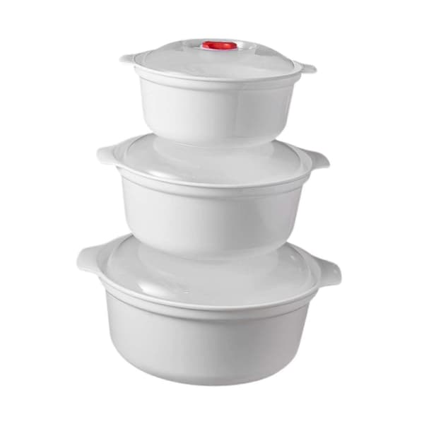 【BEMS】Microwave Safe Bowls with Lids, Practical Microwave Safe Appliances Compatible with Small Kitchens.