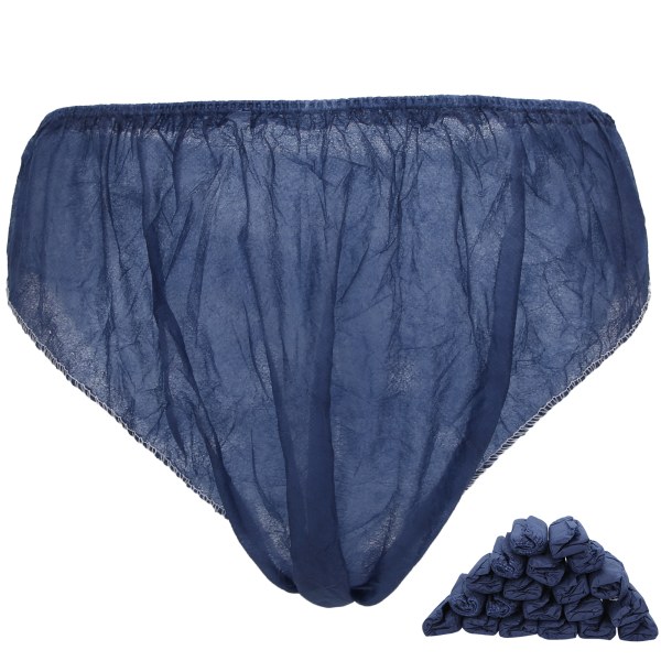 20 stk unisex engangs nonwoven undertøj SPA Sauna åndbare underbukser blå++/