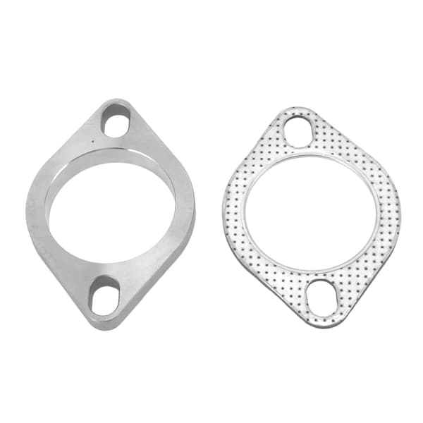 【BEMS】2 STK 2 Bolt 2,5-tommers eksosflens tilkoblingssett rustfritt stål Universal Kompatibel med eksosrør Catback Headers