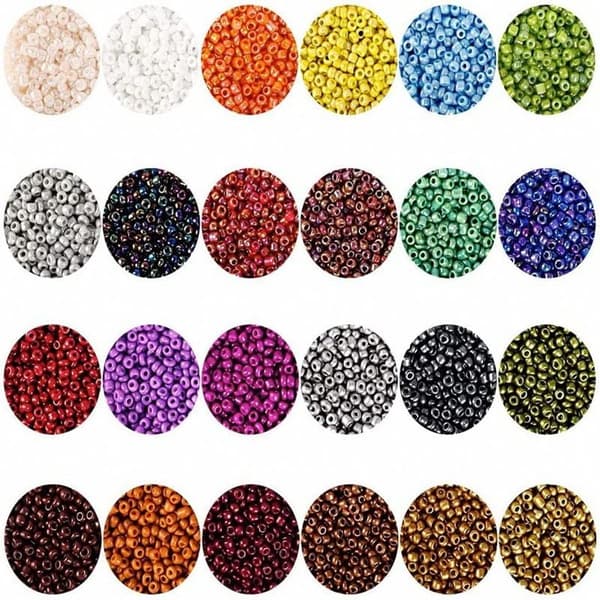 【BEMS】Fröpärlor / Rocailles Pärlor Kiera Kit - KREA DIY Smyckeskit med Olika Pärlor - 35000 st