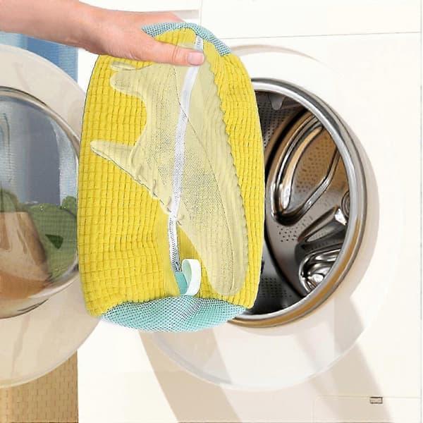 Shoe Laundry Bag Compatible with shing Machine, Laundry Shoe Bag Compatible with sher and Dryer, Reusable Shoe Laundry Bag Yellow 2pcs