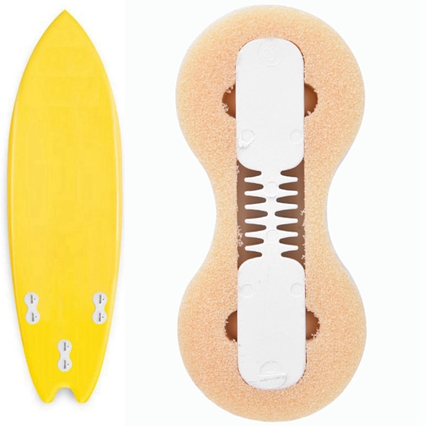 1 stk FCS Finboks Surfbræt Surfing Plug Bræt Finner Stern Groove Tilbehørssæt Hvid