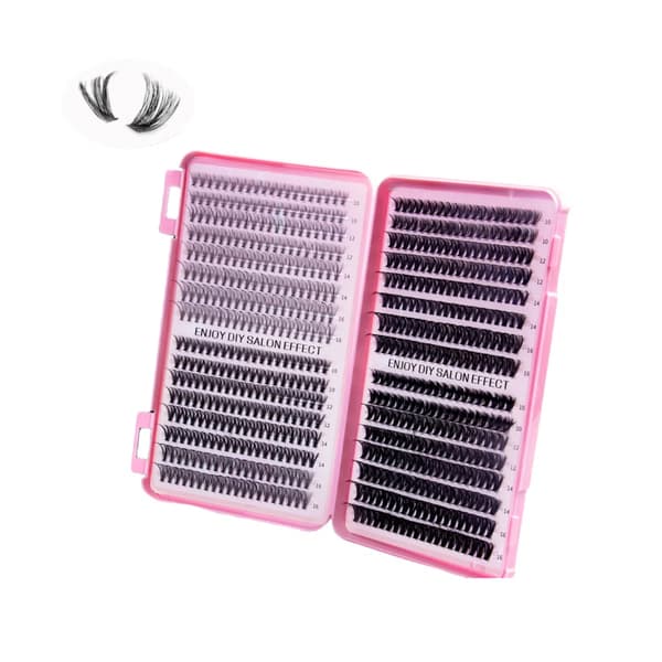Pre-made Eyelashes Makeup Easy Eyelashes Cluster Eyelashes Slim Pre-made Natural Fluffy False Eyelashes B