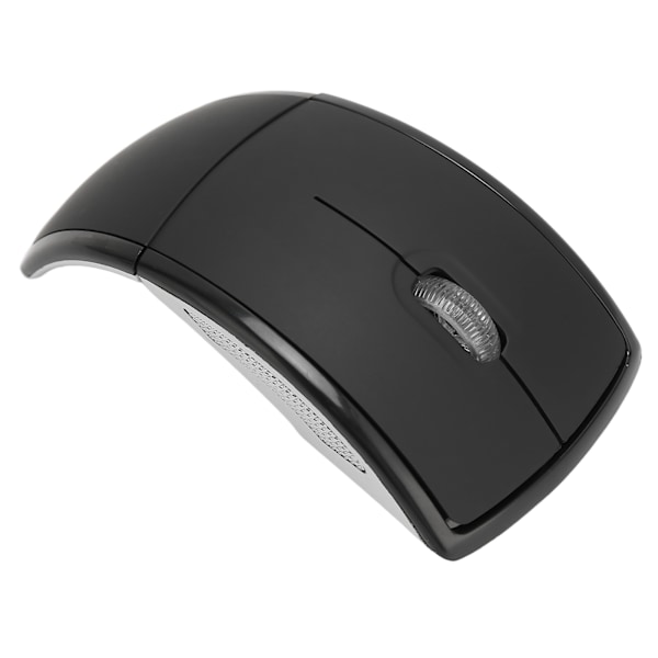 Foldbar Trådløs Mus Bærbar Kompakt 2.4G Trådløs Foldbar Mus 1600dpi Mat Kontor Gaming Mus Sort