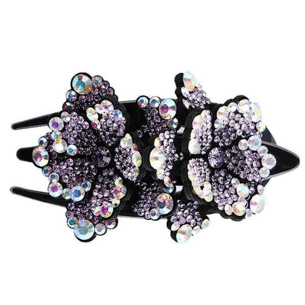 Rhinestone Hair Clip for Women Girls Crystal Fancy Hair Pins Hair Clips Elegant Thick Long Hair Accessories