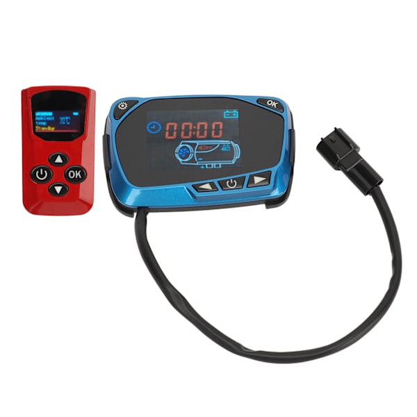 Dieselvärmare Controller LCD Display Monitor Switch med fjärrkontroll för 12V 24V Parkeringsluftvärmare